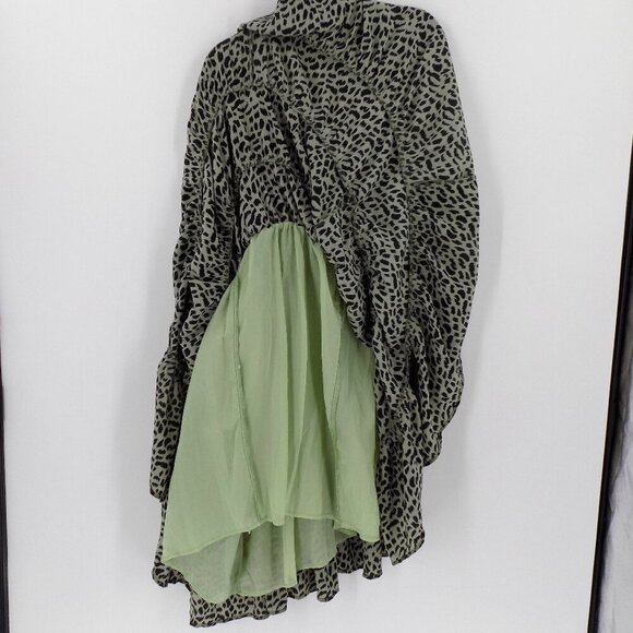 Hayden Los Angeles Haven Leopard Print Dress Size 2XL Green & Black - Picture 4 of 5